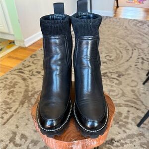 Tory Burch Leather Ankle Boots, Size 8